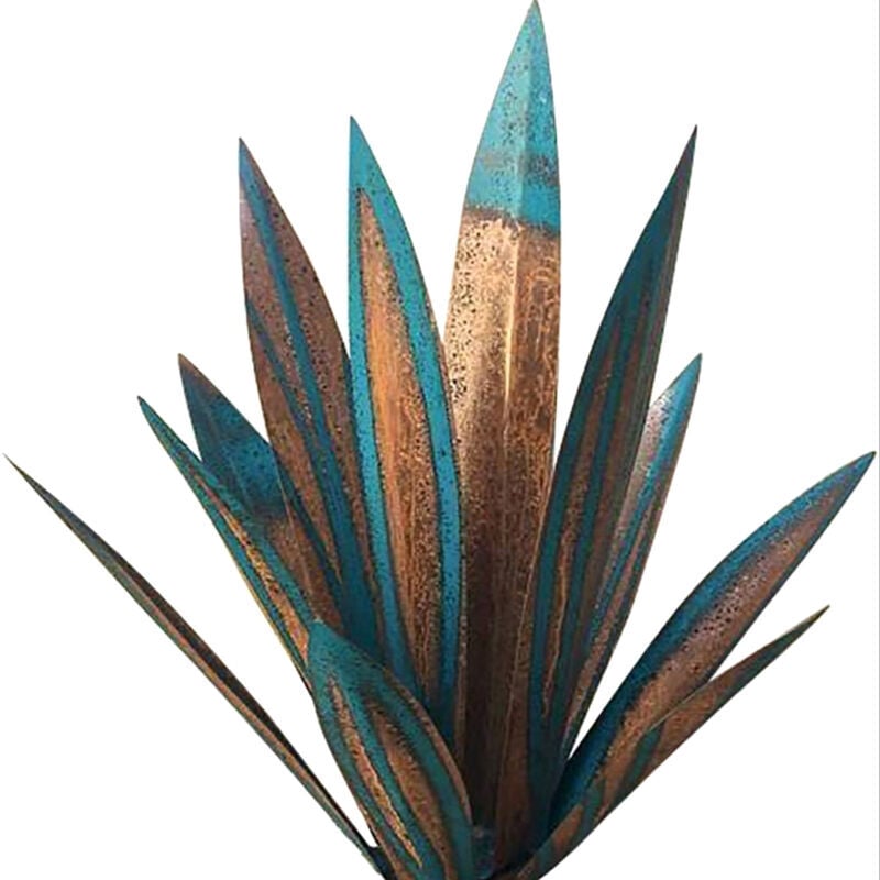 foto del prodotto fai da te in metallo agave pianta decorazione tequila arte rustica scultura per patio esterno giardino ornamenti artistici, 270 mm