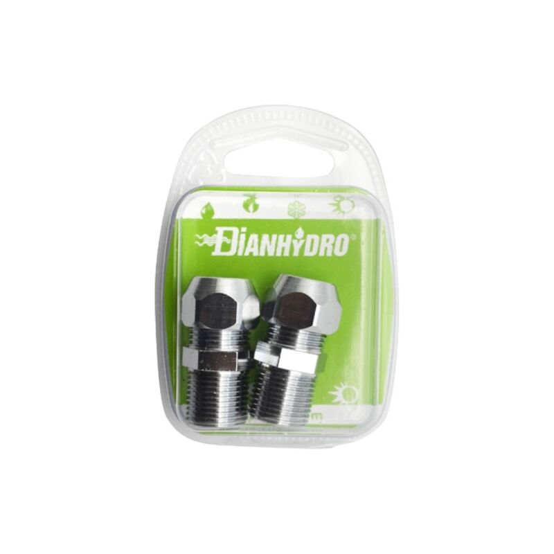 foto del prodotto faidf 2 pz nipples bicono cromato per cannette blister pz.2 x 3 8x3 8 diam. 10
