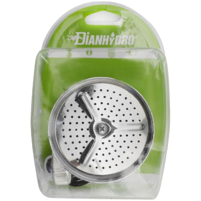 foto del prodotto faidf - soffione doccia leggero tipo spiaggia in blister monogetto altezza totale 7 cm e diametro 7,8 cm cromato