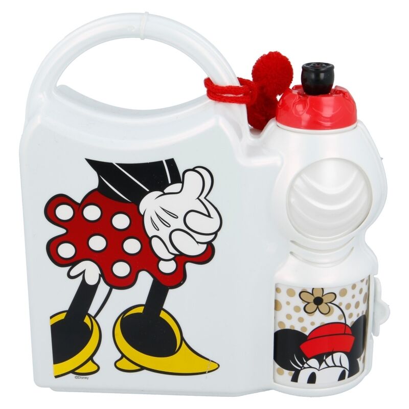foto del prodotto fairlocks minnie mouse set aus lunchbox und wasserflasche 400 ml