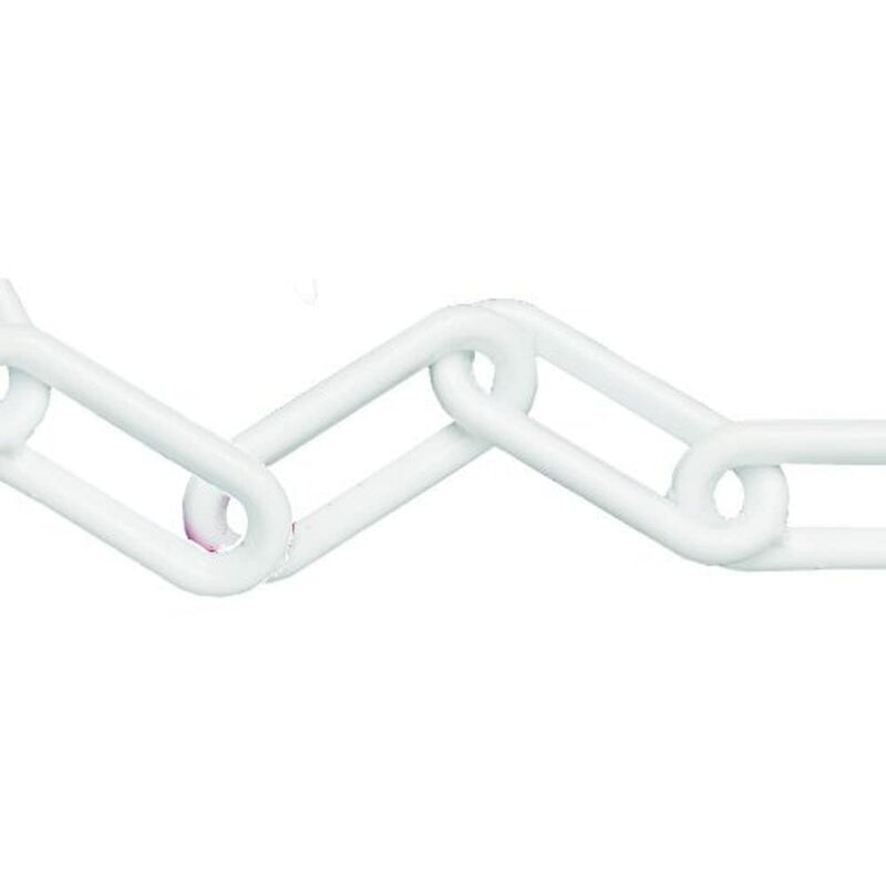 foto del prodotto faithfull catena in plastica, 8 mm x 12,5 m, colore bianco