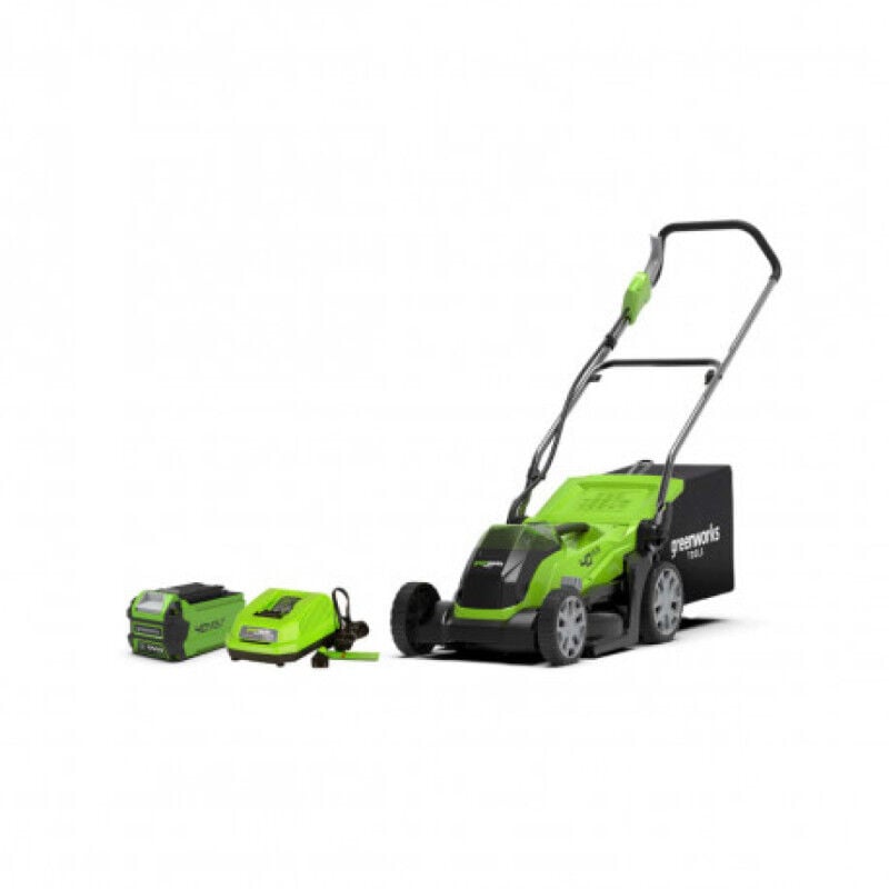 foto del prodotto falciatrice greenworks 40v - taglio di 35cm - 1 batteria 2,0ah - 1 caricatore - g40lm35k2