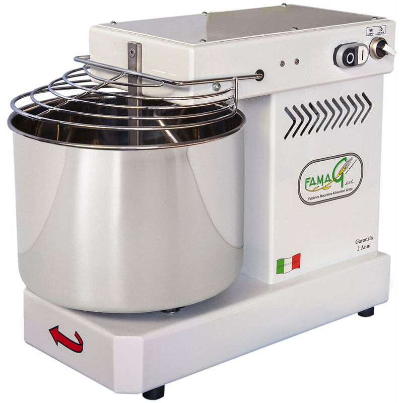 foto del prodotto famag impastatrice a spirale testa fissa 8kg 350w im8 230 10 velocit 