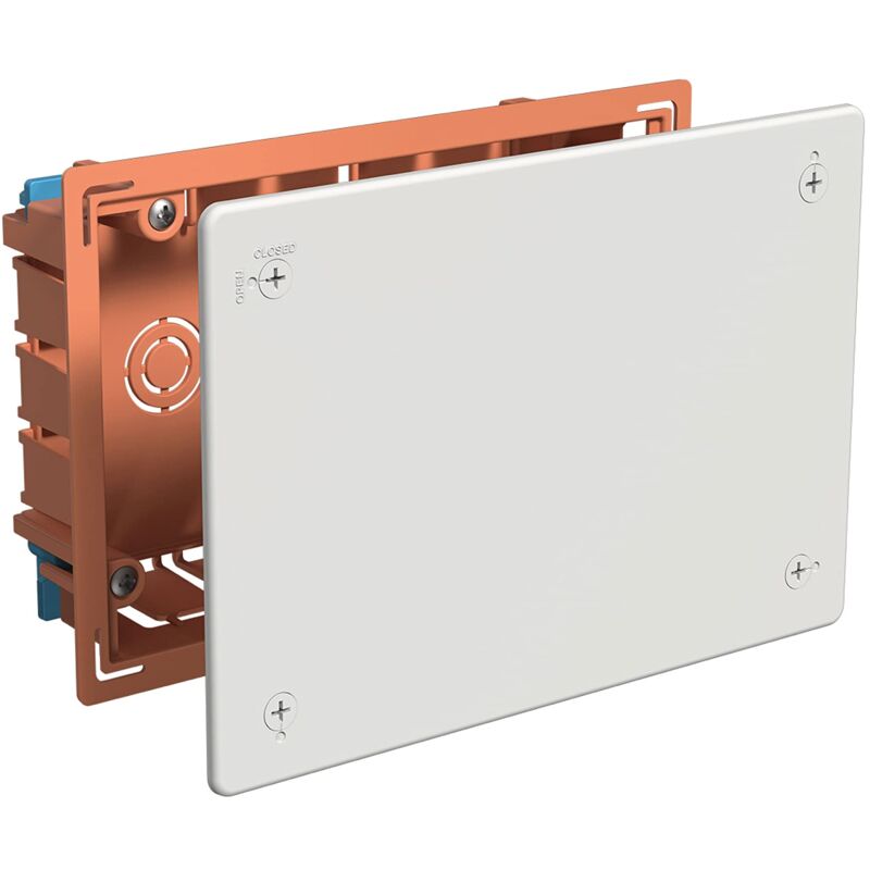 foto del prodotto famatel scatola da incasso coperchio con viti senza coni 115x175x45 arancione