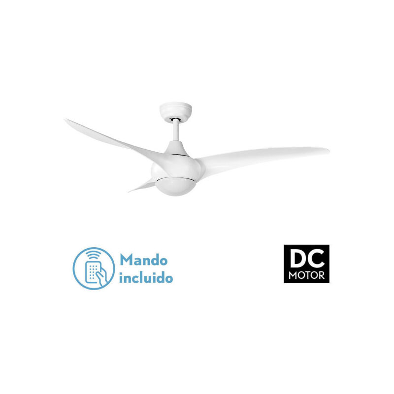 immagine 0 del prodotto fan dc canea 24w white 3 blades 6 speeds 134d 3000 4500 6000k w quake, memory timer 2424lm fabrilamp