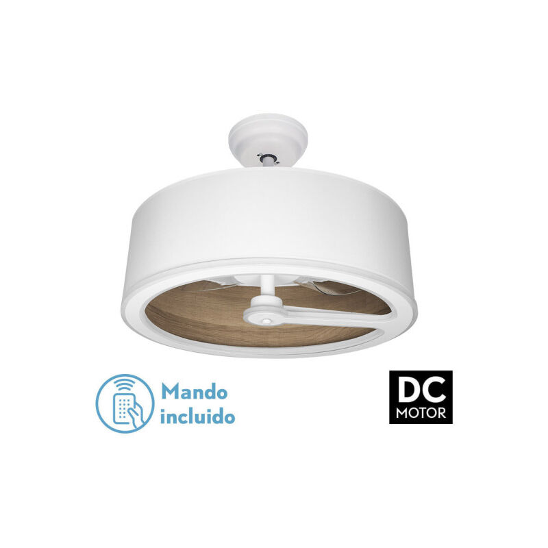 foto del prodotto fan dc tatiana 110w white dark.md 3 blades 62d 3000 4000 6000k 9350lm telecomando, memoria, timer fabrilamp