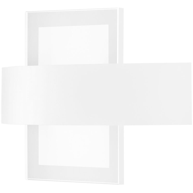 immagine 0 del prodotto fan europe applique led tresor in metallo bianco con diffusore in vetro 11w 4000k luce naturale 