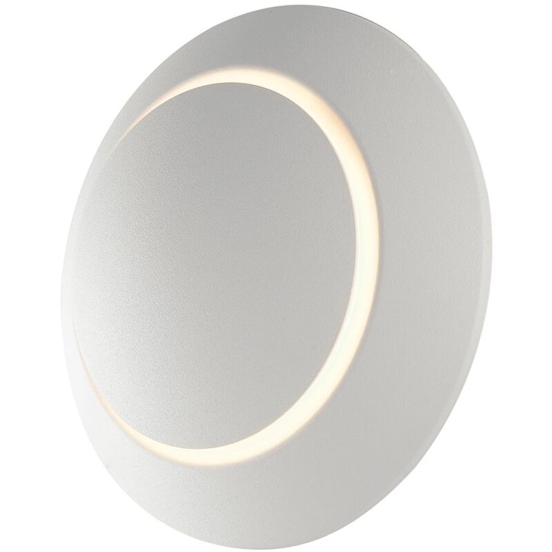 foto del prodotto fan europe applique led twilight in alluminio bianco 4w 3000k luce calda 