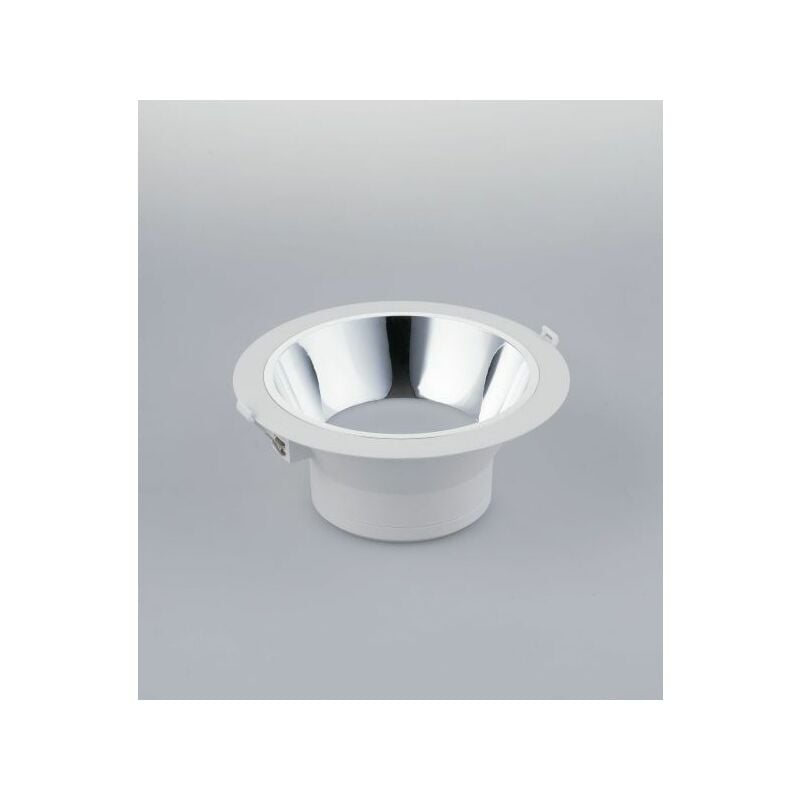 foto del prodotto fan europe incasso led mack bianco cromo 25w 2500lm 4000k 23x10 2cm