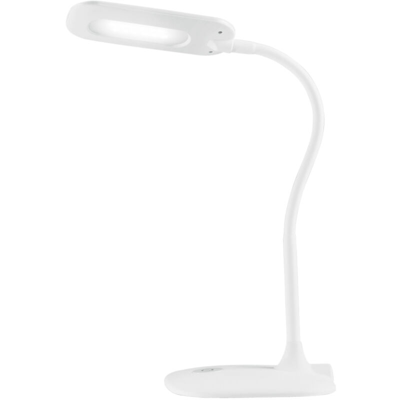 foto del prodotto fan europe lampada da lettura led darwin in metallo bianco con touch e dimmer 