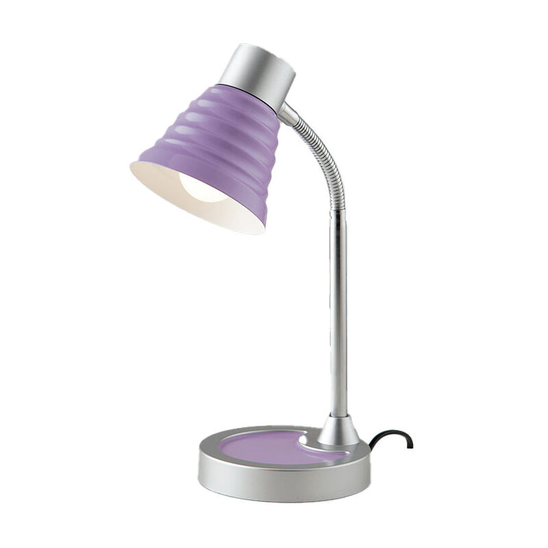 foto del prodotto fan europe lampada da lettura leonardo viola in plastica e metallo 1xe14 