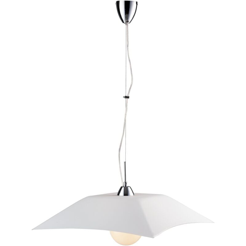 foto del prodotto fan europe lampadario a sospensione osiride bianco in vetro 120x50 cm. 