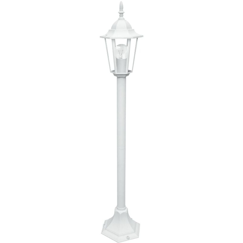 foto del prodotto fan europe paletto per esterno milano bianco con diffusore in vetro 105 cm. ip44 