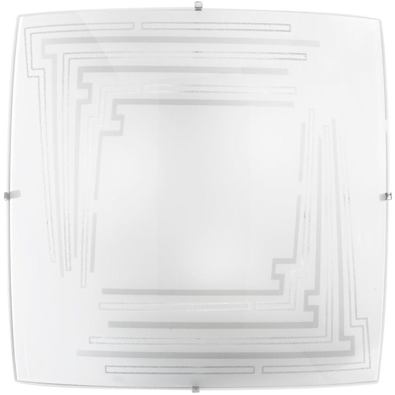 foto del prodotto fan europe plafoniera concept in vetro bianco 40 cm. bianco