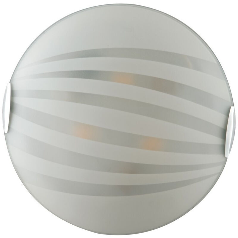 foto del prodotto fan europe - plafoniera kuna in vetro bianco 40 cm.'