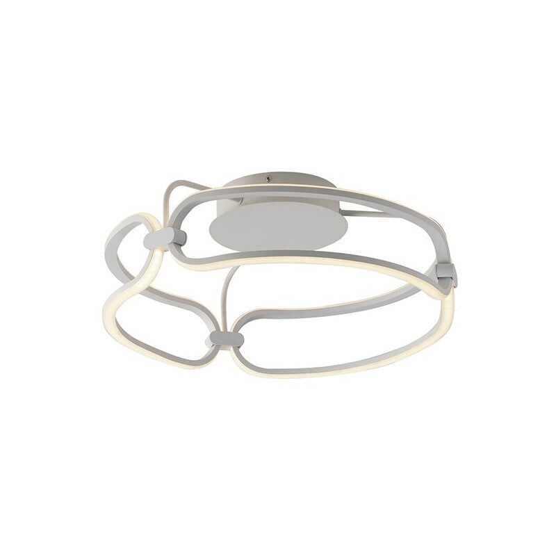 foto del prodotto fan europe plafoniera led infinity bianca 33w 4000k luce naturale 45 cm. 