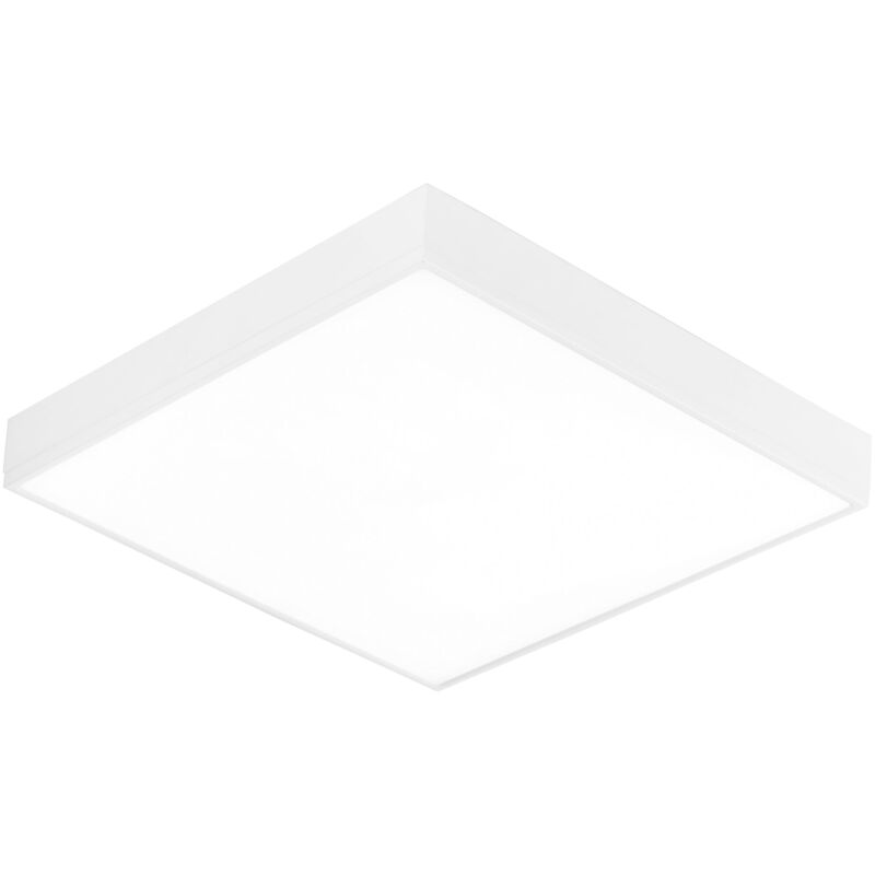 foto del prodotto fan europe plafoniera led klio quadrata bianca 64.8w luce naturale 40 cm. 