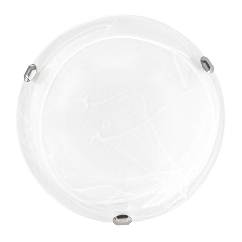 foto del prodotto fan europe plafoniera led luna in vetro bianco 16w 4000k luce naturale 30 cm.. bianco