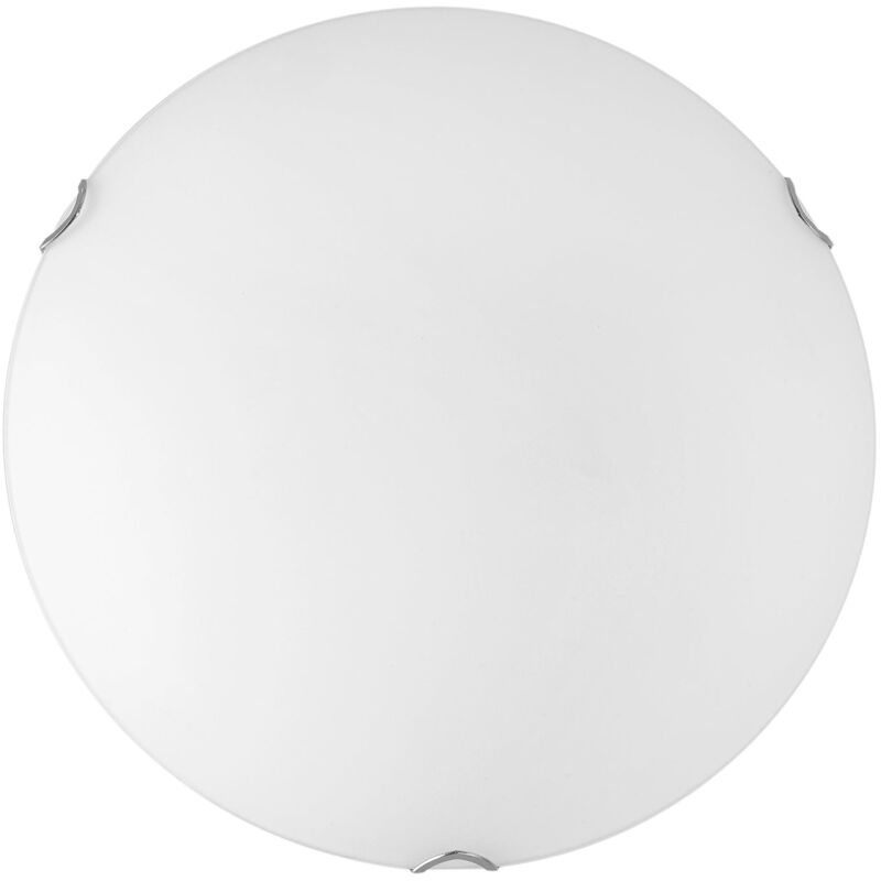 foto del prodotto fan europe plafoniera oblo in vetro bianco 50 cm.