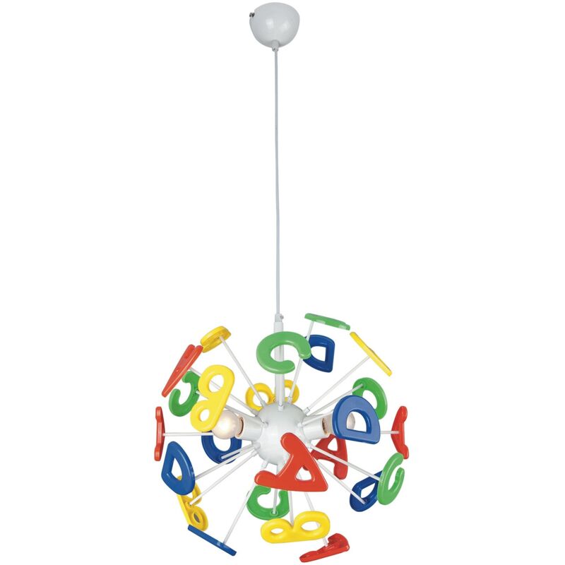 foto del prodotto fan europe sospensione letterine in metallo multicolore per bambini 