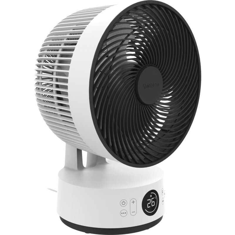 foto del prodotto fan sefte 10', ventilatore da tavolo, circolazione d'aria silenziosa, motore brushless, oscillazione orizzontale e verticale, telecomando illuminato,