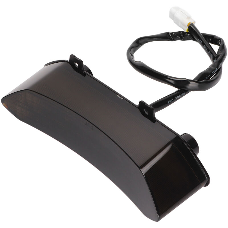 foto del prodotto fanale posteriore a led in abs nero fum per pc, luce freno posteriore adatta per raptor 700r 2006 2018