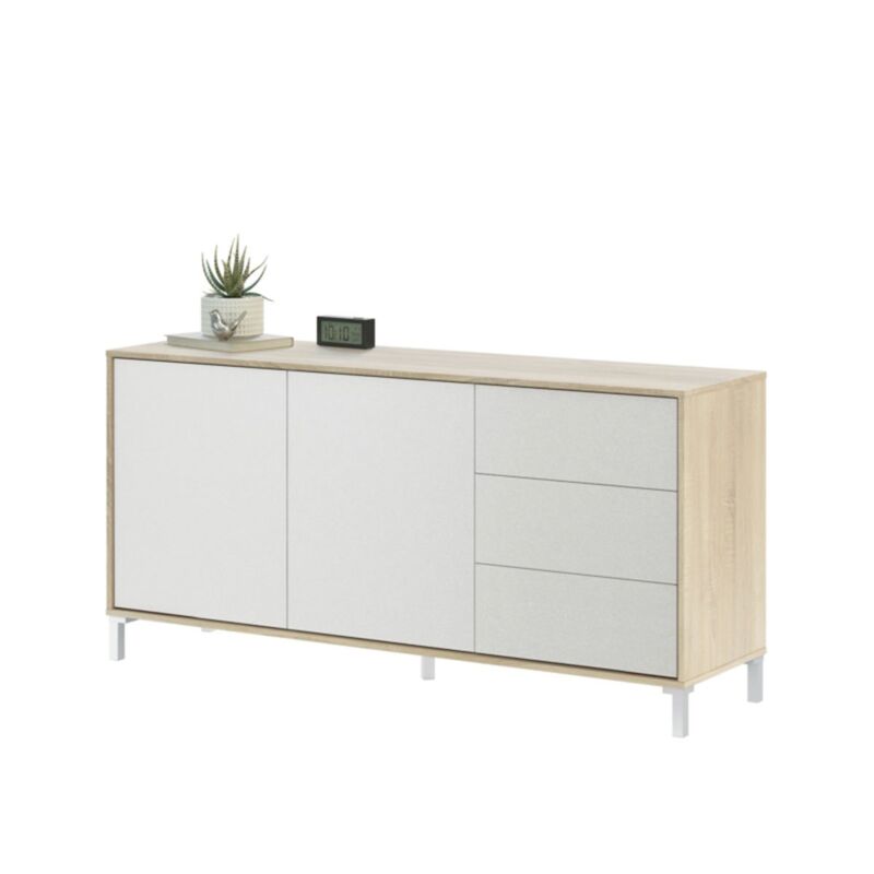foto del prodotto fanmuebles credenza brooklyn a 2 ante e 3 cassetti l154cm