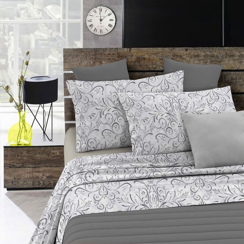 foto del prodotto fantasy, completo letto, ornato grigio, matrimoniale