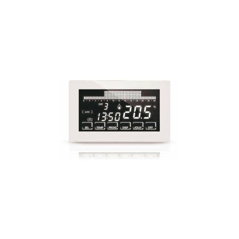 foto del prodotto fantini cosmi cronotermostato settimanale touch screen intellitouch semincasso 230v colore bianco