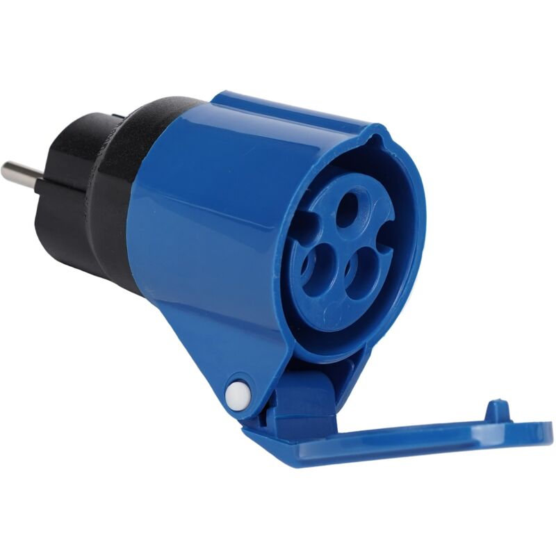 foto del prodotto fanton 78001 e adattatore industriale, spina schuko 2p t 16a, presa 2p t 16a 200 250v 6h ip44