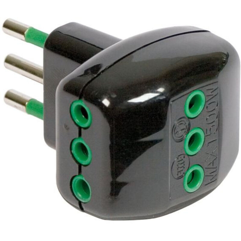 foto del prodotto fanton adattatore triplo spina italiana 2p t 10a 3 prese italia cod. 82201 
