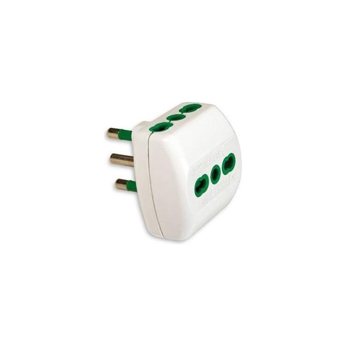 foto del prodotto fanton adattatore triplo vs spina 2p t 16a bianco