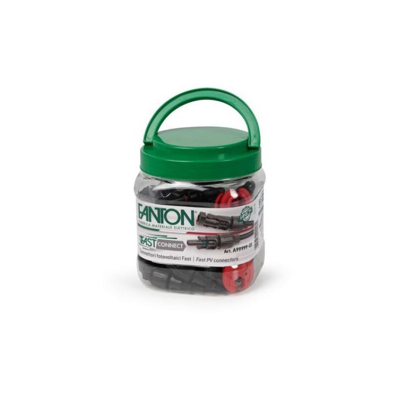 foto del prodotto fanton - kit connettori fotovoltaici fast fmc4 20 maschi + 20 femmine con coppia chiavi a99999-03