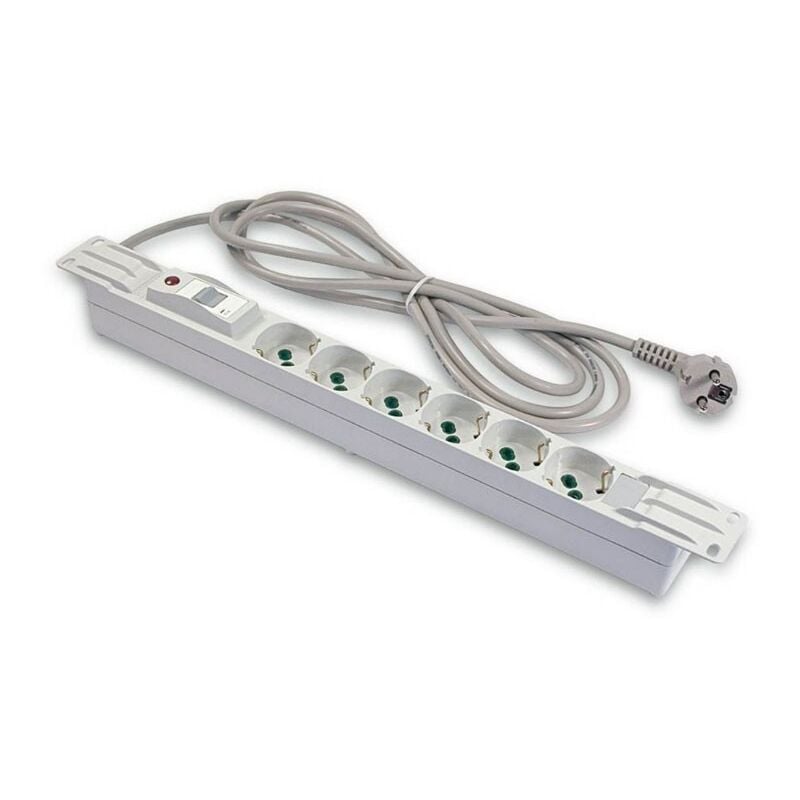 foto del prodotto fanton multipresa scarpetta 6 prese con magnetotermico 23203