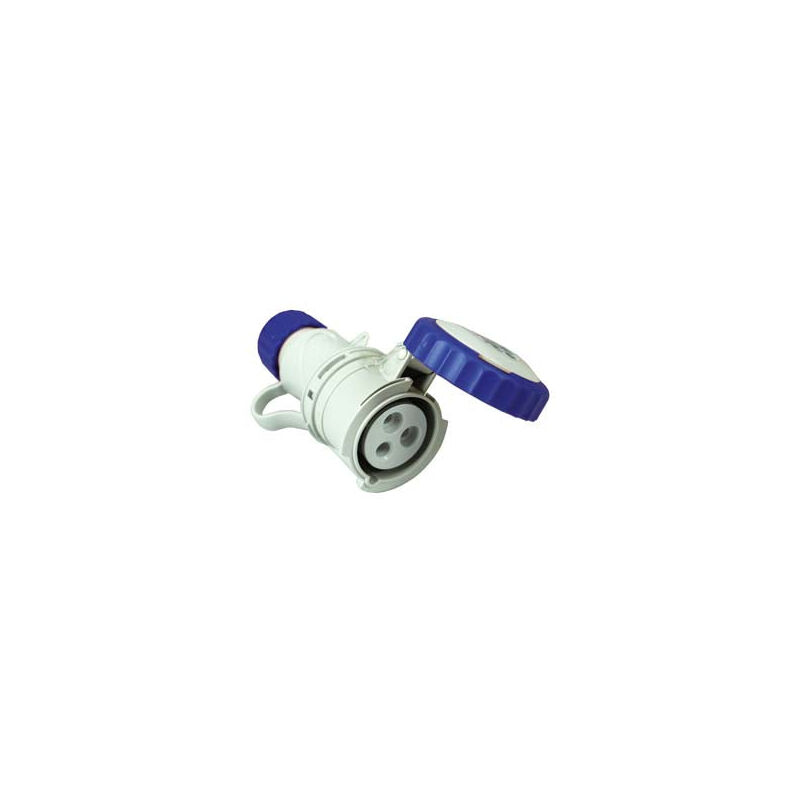 foto del prodotto fanton presa industriale volante argo blu 2p t cee 309 ip67 16a colore blu 71140