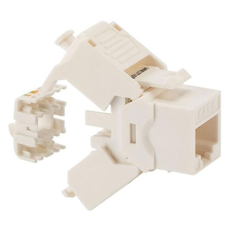 foto del prodotto fanton presa verticale rj45 utp cat.6 bianca con click 23713