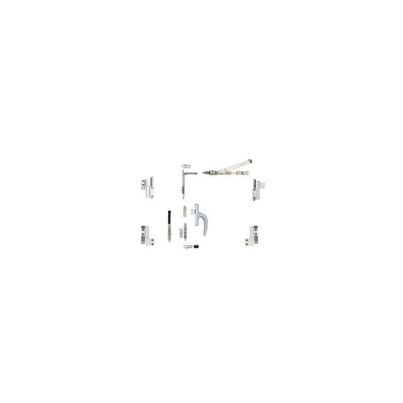 foto del prodotto fapim kit inclinazione e rotazione galicube 2 v con cremonese nefer midi bussola media da 562 a 1200 mm argento 1331gag6