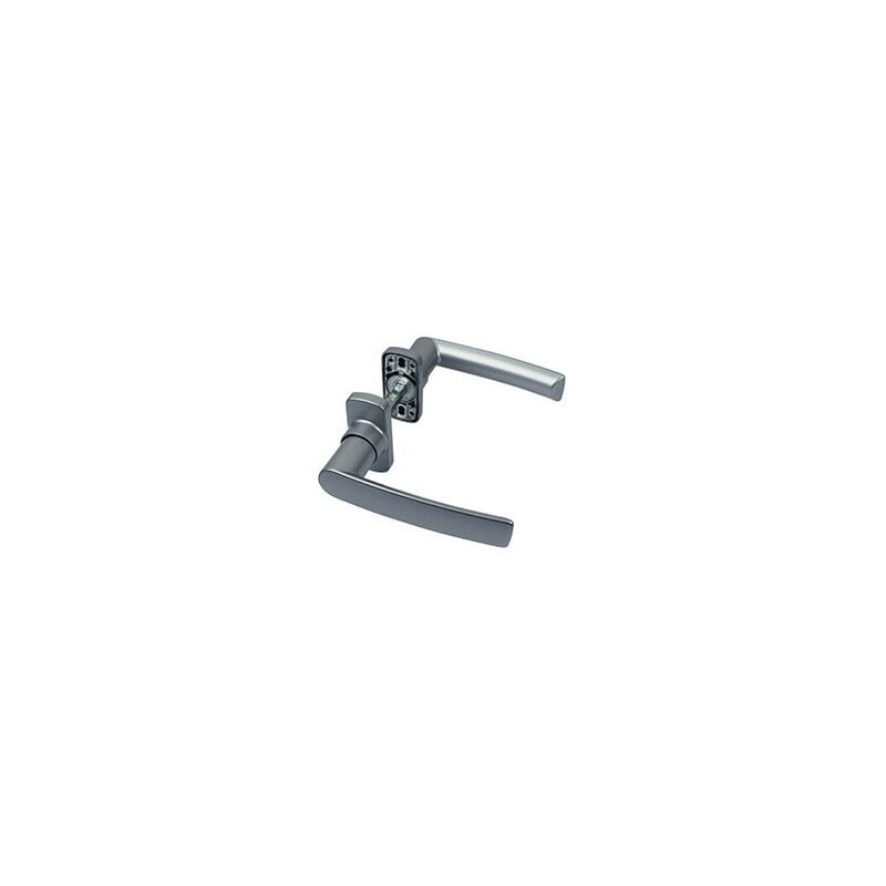 foto del prodotto fapim maniglia a leva hera quadro da 8 profilo da 40 a 55 mm grigio argento 2041ig6