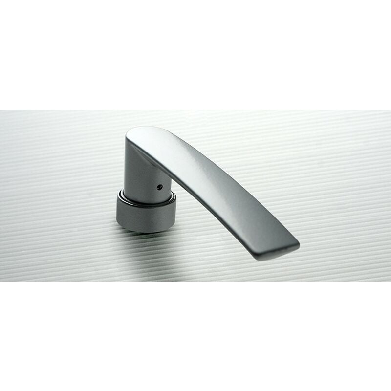foto del prodotto fapim maniglia a leva iris per maniglia con meccanismo 0520 interasse 21,5 mm 0500ag6 argento g6