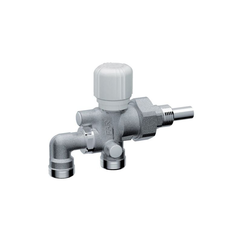 foto del prodotto far 1425 valvola mono bitubo termostatizzabile cromata con interasse variabile misura 3 4 interasse 48 65mm sonda 12 1425 3465g18