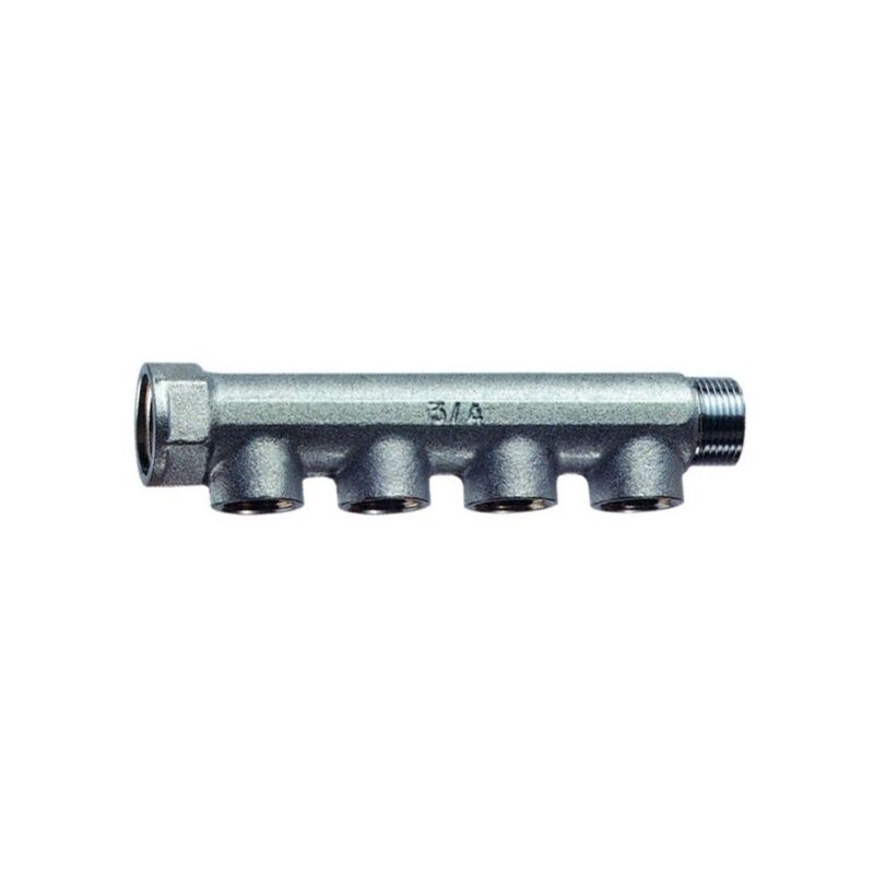 foto del prodotto far 3550 collettore componibile lineare cromato diam.1 maschio femmina 4 derivazioni diam.1 2 femmina 3550 1