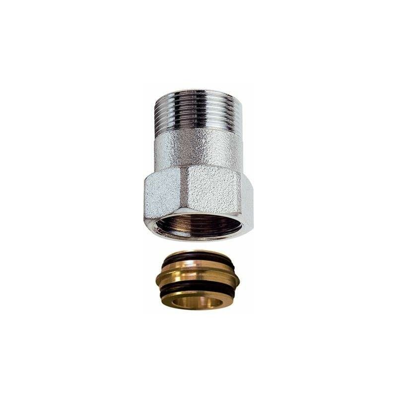 immagine 0 del prodotto far prolunga diritta cromata che permette di passare da un filetto 24x19 femmina ad filetto 24x19 maschio 8850 35 mm