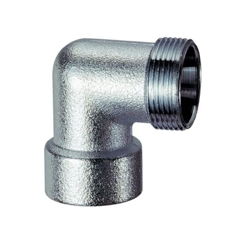 foto del prodotto far - raccordo curvo femmina in ottone cromato 1 2' 18 c kit rame m 24x19