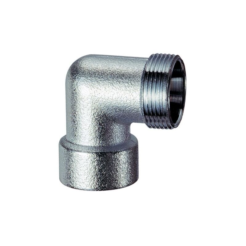 foto del prodotto far raccordo curvo femmina in ottone cromato 3 4 18 c kit rame m 24x19