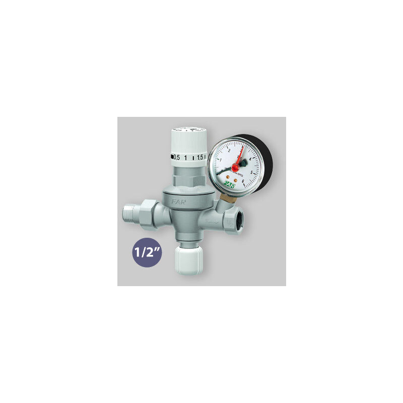 foto del prodotto far rubinetterie gruppo di riempimento automatico con manometro far 1 2 mf