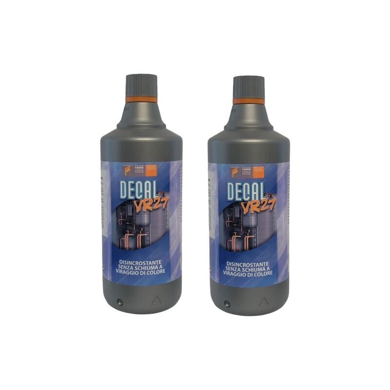 foto del prodotto faren 2 x decal vr27 acido viraggio disincrostante caldaie 1 lt