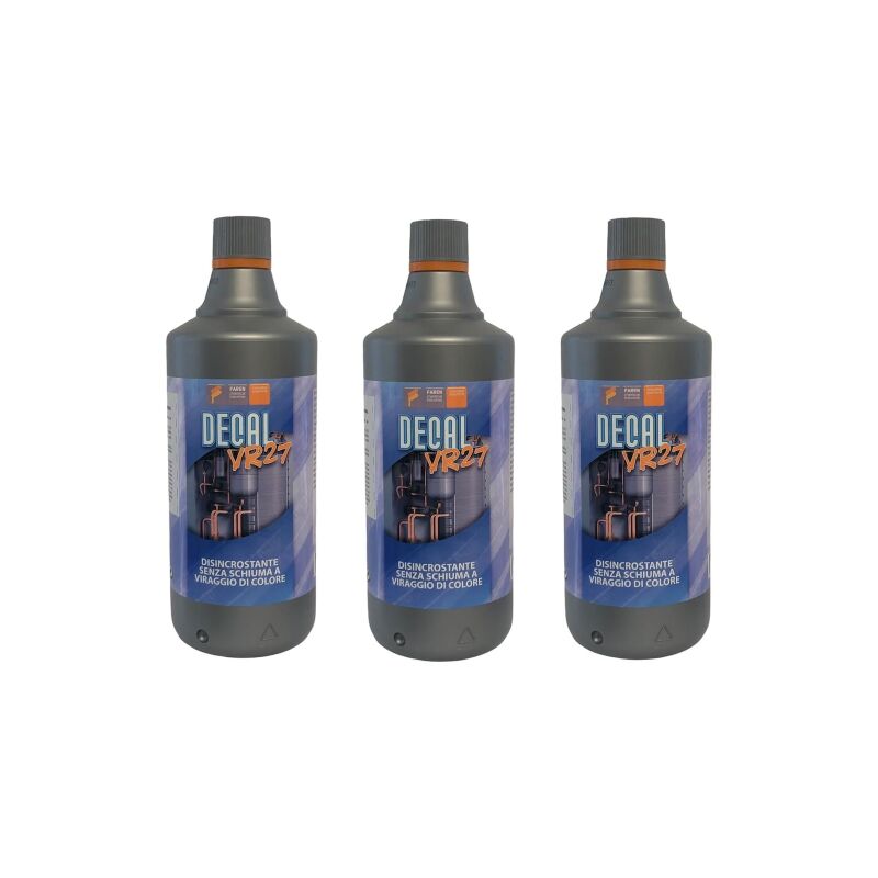 foto del prodotto faren 3 x decal vr27 acido viraggio disincrostante caldaie 1 lt