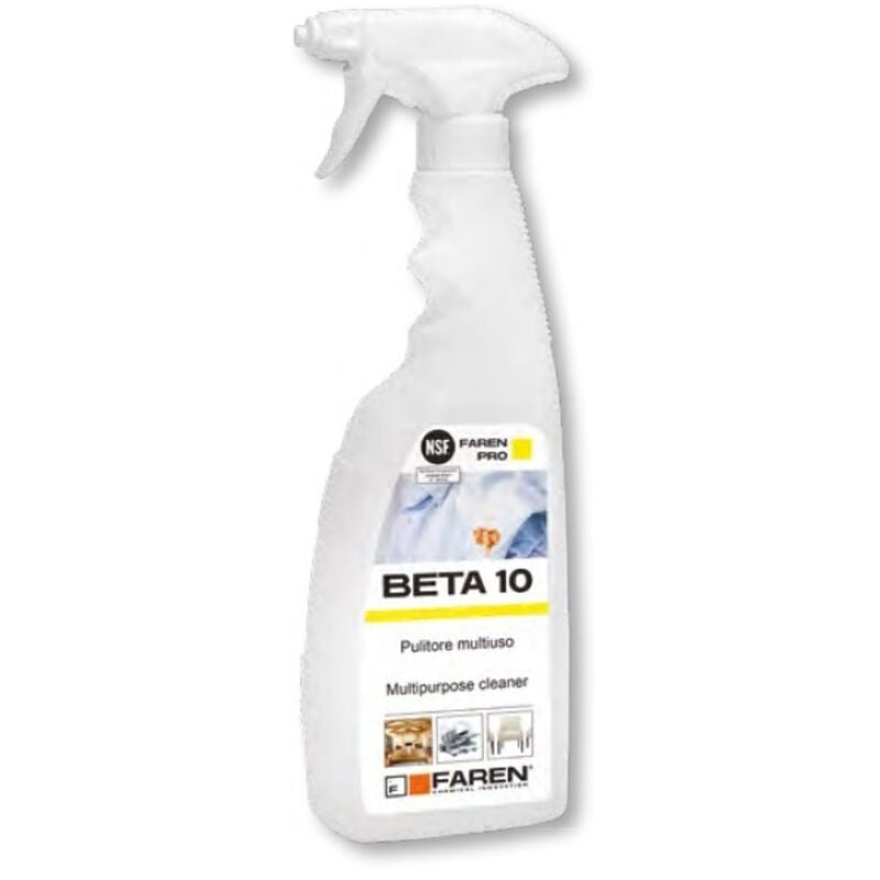 foto del prodotto faren beta10 750ml sgrassatore concentrato multisuperfici e metalli