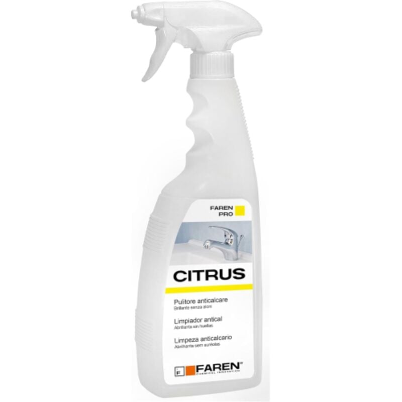 foto del prodotto faren citrus pulitore anticalcare brillante senza aloni bagno doccia 750 ml