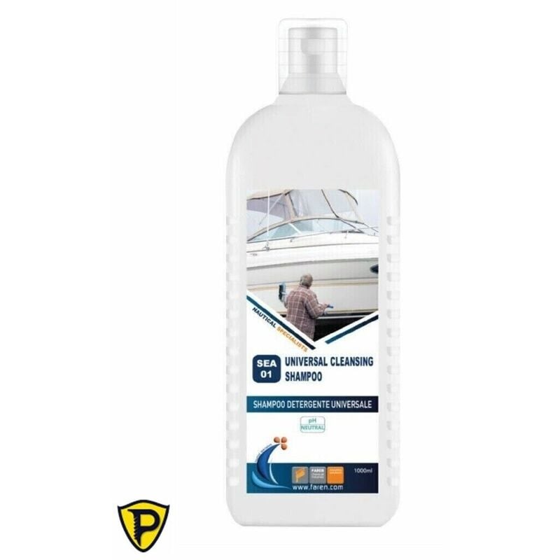 foto del prodotto faren shampoo nautico biodegradabile barche gelcoat, vetro, acciaio inox, plexiglas 1 l